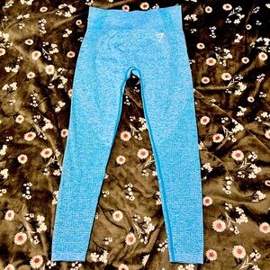 Gym shark teal seamless legging size medium